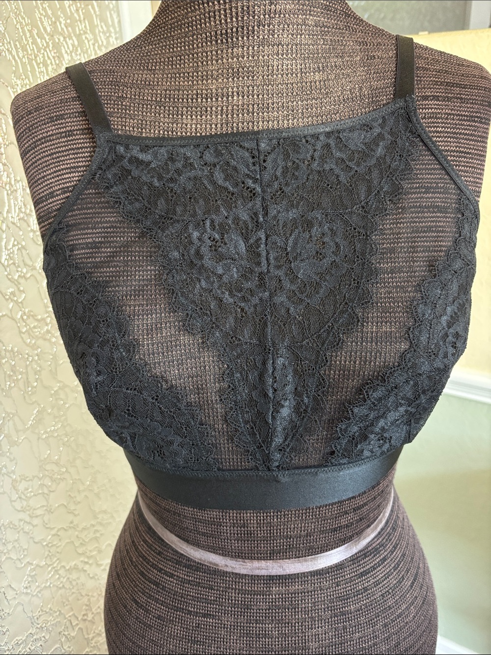 Soma Black Lace Bralette - Women's Intimates NWOT Large